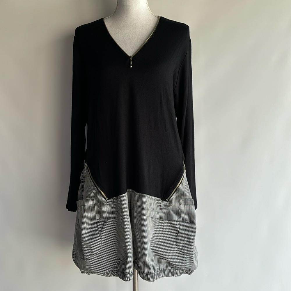 Comfy USA Black Tunic Top - sz M